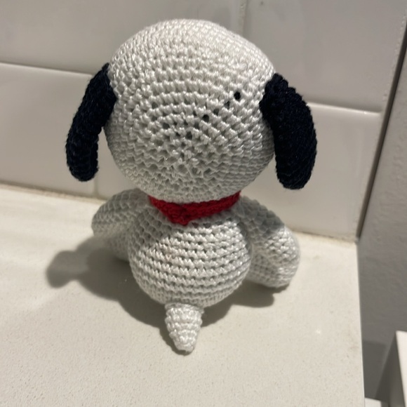 Handcrafted Snoopy Figure Toy Doll Amigurumi Crochet Peanuts Decor Handmade - Picture 6 of 10
